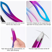 Load image into Gallery viewer, Stainless Steel Tweezers Angled Eyebrow Clip Repair Eyebrow Clip Angled Hair Removal Clip Makeup Tools