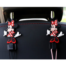 Load image into Gallery viewer, 2Pcs Car Seat Headrest Hooks Storage Hanger Back Seat Organizer Holder Auto Interior Accessories Hook Kuromi Cinnamoroll HelloKitty Mickey Minnie