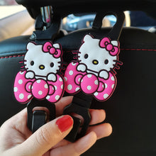 Load image into Gallery viewer, 2Pcs Car Seat Headrest Hooks Storage Hanger Back Seat Organizer Holder Auto Interior Accessories Hook Kuromi Cinnamoroll HelloKitty Mickey Minnie