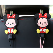 Load image into Gallery viewer, 2Pcs Car Seat Headrest Hooks Storage Hanger Back Seat Organizer Holder Auto Interior Accessories Hook Kuromi Cinnamoroll HelloKitty Mickey Minnie