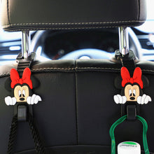 Load image into Gallery viewer, 2Pcs Car Seat Headrest Hooks Storage Hanger Back Seat Organizer Holder Auto Interior Accessories Hook Kuromi Cinnamoroll HelloKitty Mickey Minnie