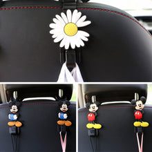 Load image into Gallery viewer, 2Pcs Car Seat Headrest Hooks Storage Hanger Back Seat Organizer Holder Auto Interior Accessories Hook Kuromi Cinnamoroll HelloKitty Mickey Minnie