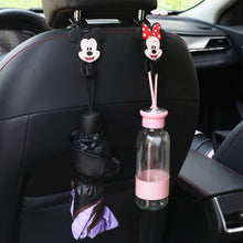 Load image into Gallery viewer, 2Pcs Car Seat Headrest Hooks Storage Hanger Back Seat Organizer Holder Auto Interior Accessories Hook Kuromi Cinnamoroll HelloKitty Mickey Minnie