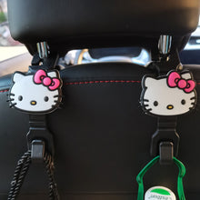 Load image into Gallery viewer, 2Pcs Car Seat Headrest Hooks Storage Hanger Back Seat Organizer Holder Auto Interior Accessories Hook Kuromi Cinnamoroll HelloKitty Mickey Minnie