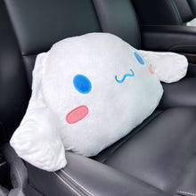 Load image into Gallery viewer, Cartoon Cinnamoroll Car Headrest Neck Safety Cushion Chair Neck Support Waist Pillow Headrest Seat Belt Cover Car Accessories Decoration