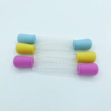 Load image into Gallery viewer, 10Pcs/Set 5ml Silicone Plastic Pipette School Lab Experiment Supplies Dropper Feeding Medicine Liquid Eye Ear Pipette Dropper