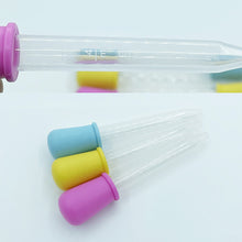 Load image into Gallery viewer, 10Pcs/Set 5ml Silicone Plastic Pipette School Lab Experiment Supplies Dropper Feeding Medicine Liquid Eye Ear Pipette Dropper