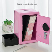Load image into Gallery viewer, Household Insurance Box Vertical Mini Metal Safe Car Safe Key Insurance Cabinet Desktop Decoration Piggy Bank