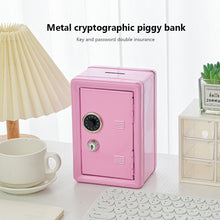 Load image into Gallery viewer, Household Insurance Box Vertical Mini Metal Safe Car Safe Key Insurance Cabinet Desktop Decoration Piggy Bank