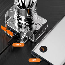 Load image into Gallery viewer, Outdoor Fishing Headlight Flashlight LED Super Bright USB Rechargeable Headlamp Waterproof Display Camping Adventure Flashlight