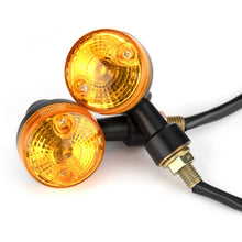 Load image into Gallery viewer, 2PCS Universal Motorcycle Turn Signal Lights Indicator Lamp Amber Flashers Light for Kawasaki Suzuki Harley Honda Cafe Racer
