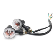 Load image into Gallery viewer, 2PCS Universal Motorcycle Turn Signal Lights Indicator Lamp Amber Flashers Light for Kawasaki Suzuki Harley Honda Cafe Racer