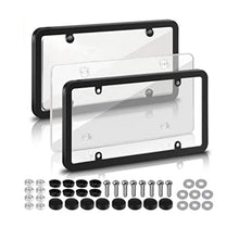 Load image into Gallery viewer, Universal 6Inchx12inch Car American License Plate Frame with Screws Number Plate Car Plate Frame for Auto Truck Vehicles