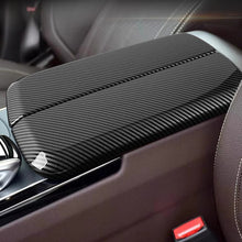 Load image into Gallery viewer, 2Pcs/3Pcs Car Center Armrest Box Panel Switch Button Cover Interior Accessories Carbon Fiber Pattern For Mercedes Benz GLS400 GL450 GLE320 ML350