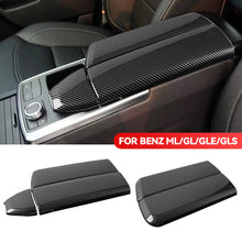 Load image into Gallery viewer, 2Pcs/3Pcs Car Center Armrest Box Panel Switch Button Cover Interior Accessories Carbon Fiber Pattern For Mercedes Benz GLS400 GL450 GLE320 ML350