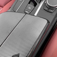 Load image into Gallery viewer, 2Pcs/Set Carbon Fiber Car Interior Center Armrest Box Panel Switch Button Cover Accessories For BMW 5 6 Series GT 18- 22 525li 530li
