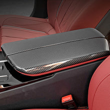 Load image into Gallery viewer, 2Pcs/Set Carbon Fiber Car Interior Center Armrest Box Panel Switch Button Cover Accessories For BMW 5 6 Series GT 18- 22 525li 530li