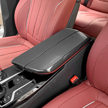 Load image into Gallery viewer, 2Pcs/Set Carbon Fiber Car Interior Center Armrest Box Panel Switch Button Cover Accessories For BMW 5 6 Series GT 18- 22 525li 530li