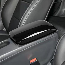 Load image into Gallery viewer, Car Center Armrest Box Panel Switch Button Cover Interior Carbon Fiber and Bright Black Accessories For Mercedes Benz GLA220 CLA200A180 B180