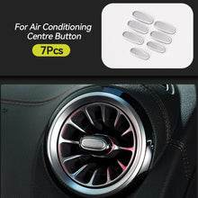 Load image into Gallery viewer, Car Steering Wheel Air Conditioning Button Central Control Mouse and Ignition Engine Start Button Covers Ignition Engine Start Buttons Decorstion Cover Trim Sticker For Mercedes Benz GLB GLA A B CLA