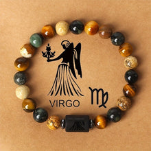Load image into Gallery viewer, 12 Constellations Bracelet for Men and Women Natural Stone Beaded Bracelet Fashion Jewelry Accessories Gifts for Couples Friendship