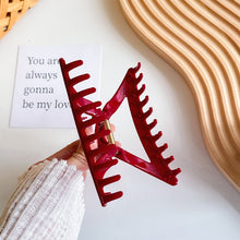 Load image into Gallery viewer, Red Series Large Hair Clip Women Retro Love Shape Hair Claws Letters Gold Label Shark Hairpin Elegant Hair Accessories Headdress Handmade