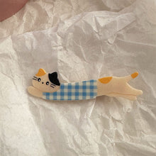 Load image into Gallery viewer, Cute Long Cat Duckbill Hair Clip Sweet Girl Funny Bangs Make-up Tools Hairpin Cartoon Animal Headwear Korean Style Hair Accessories Gifts