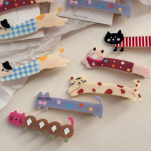 Load image into Gallery viewer, Cute Long Cat Duckbill Hair Clip Sweet Girl Funny Bangs Make-up Tools Hairpin Cartoon Animal Headwear Korean Style Hair Accessories Gifts