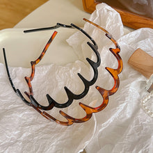 Load image into Gallery viewer, New Headband Hair Comb Zigzag Band Woman Man Anti-Slip Sharks Tooth Hair Hoop Make Up Styling Crown Headwear Gift Rescue Broken Hair Artifact