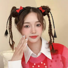 Load image into Gallery viewer, Funny Wig Braid Headband Interesting Practical Joke Hair Hoop Cute Cartoon Headwear For Girls Women Make-up Hair Accessories Cosplay Party Gifts