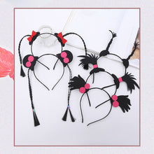 Load image into Gallery viewer, Funny Wig Braid Headband Interesting Practical Joke Hair Hoop Cute Cartoon Headwear For Girls Women Make-up Hair Accessories Cosplay Party Gifts