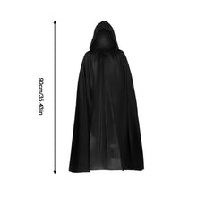 Load image into Gallery viewer, Adult Kids Halloween Magician Cosplay Costumes Vampire Stand Collar Cape Black Red Reversible Cap for Family Party Supplies