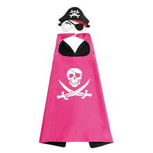 Load image into Gallery viewer, Kids Christmas Cosplay Costumes 1 Cape + 1 Mask Pirate Halloween Comic Cosplay Birthday Dress Up Costume Prop Party Performance Decoration