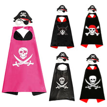 Load image into Gallery viewer, Kids Christmas Cosplay Costumes 1 Cape + 1 Mask Pirate Halloween Comic Cosplay Birthday Dress Up Costume Prop Party Performance Decoration