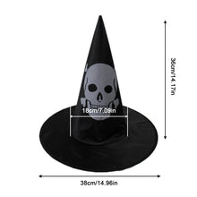 Load image into Gallery viewer, Halloween Magician Hat Pentagram Hat Stage Dress Up Costume Props Wizard Hat Kids Happy Halloween Party Favors Hats