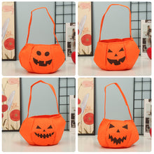 Load image into Gallery viewer, Halloween Pumpkin Candy Bag Gift Storage Bag Trick Or Treat Pumpkin Ghost Bags Skeleton Bat Halloween Supplies