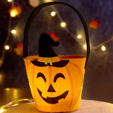 Load image into Gallery viewer, Halloween Pumpkin Candy Bag Gift Storage Bag Trick Or Treat Pumpkin Ghost Bags Skeleton Bat Halloween Supplies