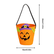 Load image into Gallery viewer, Halloween Pumpkin Candy Bag Gift Storage Bag Trick Or Treat Pumpkin Ghost Bags Skeleton Bat Halloween Supplies