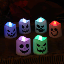 Load image into Gallery viewer, 6Pcs Halloween Electronic Candle Lights LED Decorative Flameless Flashing Led Candles Lamp For Party Home Desktop Decor
