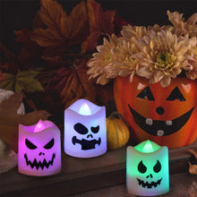 Load image into Gallery viewer, 6Pcs Halloween Electronic Candle Lights LED Decorative Flameless Flashing Led Candles Lamp For Party Home Desktop Decor