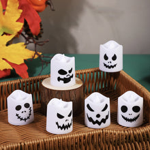 Load image into Gallery viewer, 6Pcs Halloween Electronic Candle Lights LED Decorative Flameless Flashing Led Candles Lamp For Party Home Desktop Decor