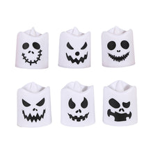 Load image into Gallery viewer, 6Pcs Halloween Electronic Candle Lights LED Decorative Flameless Flashing Led Candles Lamp For Party Home Desktop Decor