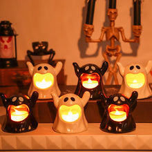 Load image into Gallery viewer, Halloween Cute Ghost Night Light Battery Operated Night Light for Halloween Party Props Garden Party Decor Supplies