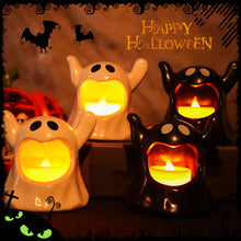 Load image into Gallery viewer, Halloween Cute Ghost Night Light Battery Operated Night Light for Halloween Party Props Garden Party Decor Supplies