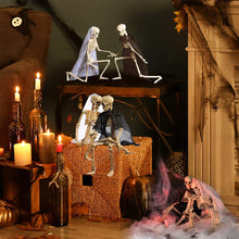 Load image into Gallery viewer, Hanging Skeleton Movable Joints Decoration Scary House Scary Pendant Props Halloween Party Yard Garden Decoration Fake Skull