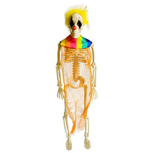 Load image into Gallery viewer, Hanging Skeleton Movable Joints Decoration Scary House Scary Pendant Props Halloween Party Yard Garden Decoration Fake Skull