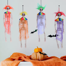 Load image into Gallery viewer, Hanging Skeleton Movable Joints Decoration Scary House Scary Pendant Props Halloween Party Yard Garden Decoration Fake Skull