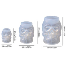 Load image into Gallery viewer, Halloween Skull Resin Molds 3D Pumpkin Epoxy Mold Silicone Mould Ghost Mold for Skull Candlestick Mold DIY Craft Making Decoration