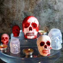Load image into Gallery viewer, Halloween Skull Resin Molds 3D Pumpkin Epoxy Mold Silicone Mould Ghost Mold for Skull Candlestick Mold DIY Craft Making Decoration