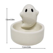 Load image into Gallery viewer, Ceramics Ghost Candle Holder Halloween Candle Holder Wedding Table Decor Candlestick Holder Aroma Holder for Home Party Decor